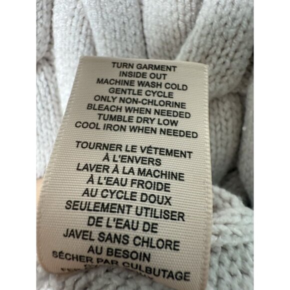 Philosophy Women’s Fisherman Cable Knit Cream Crewneck Sweater - Large - Picture 7 of 9